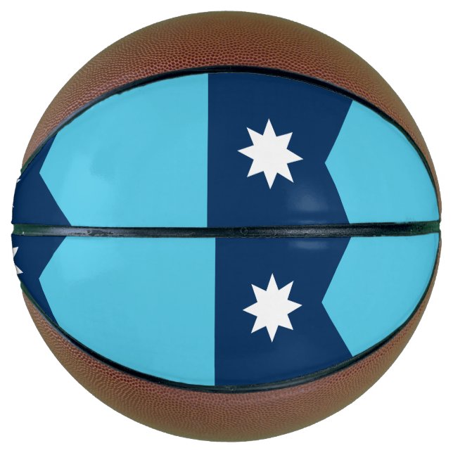 Fullsize Basketball with Flag of Minnesota, USA (Front)