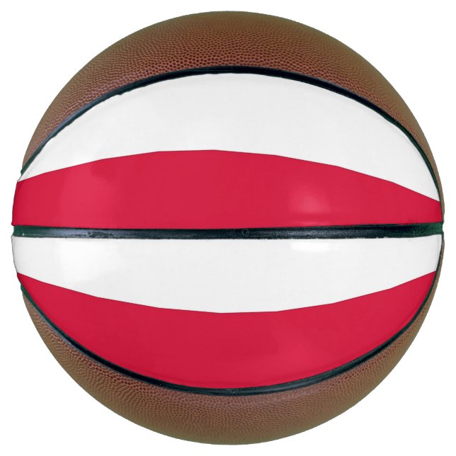 Fullsize Basketball with Flag of Poland (Front)