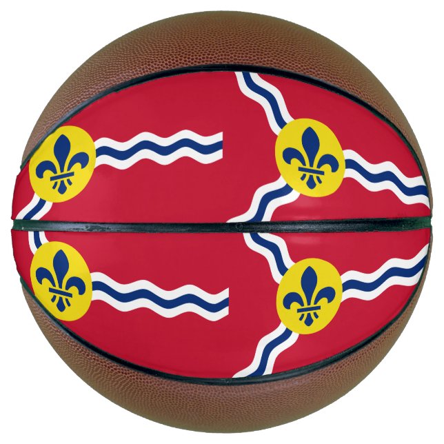 Fullsize Basketball with Flag of St. Louis (Front)