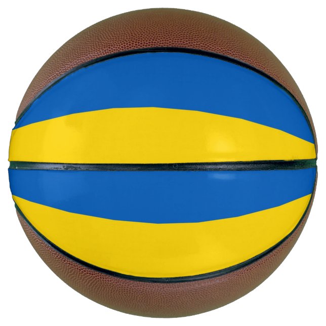 Fullsize Basketball with Flag of Ukraine (Front)