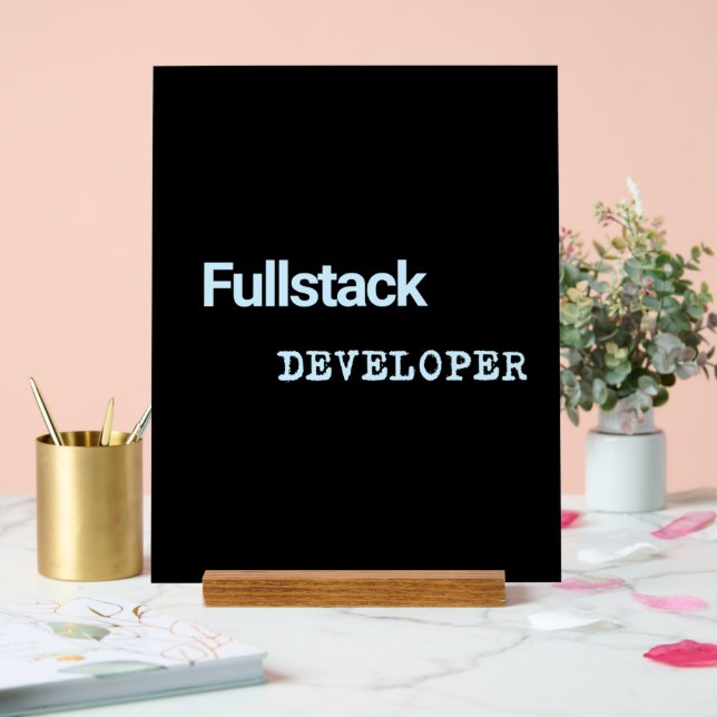 Fullstack Dev Banners Acrylic Sign (Wedding)