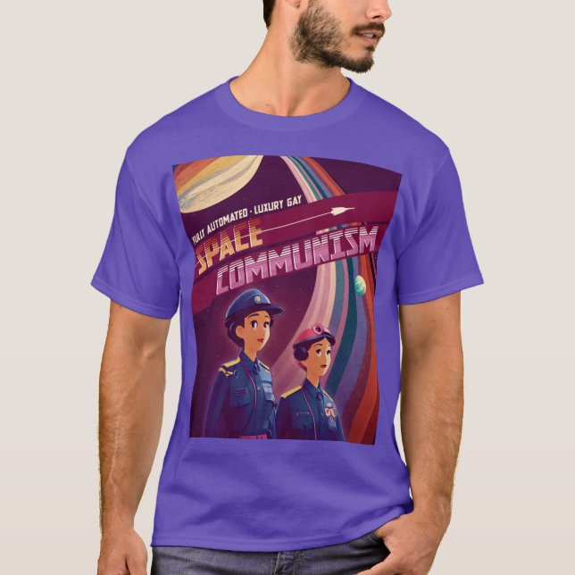Fully Automated Luury Space Communism boy T-Shirt (Front)