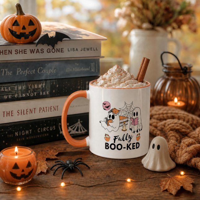 Fully Booked Bookish Halloween Ghosts Mug (Creator Uploaded)