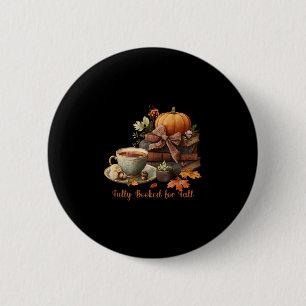 Fully Booked For Fall Books 6 Cm Round Badge