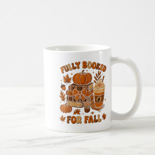 Fully Booked For Fall Pumpkin Books Coffee Thanksg Mug