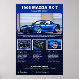 Fully custom Car Show Spec Board Poster