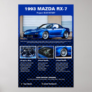 Fully custom Car Show Spec Board Poster