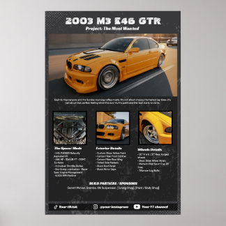 Fully custom Car Spec Garage poster
