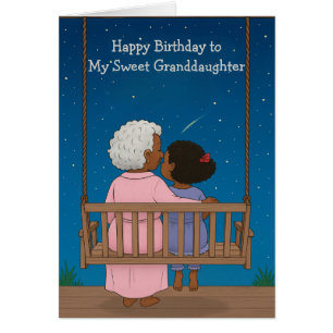 Fully Custom Grandma Granddaughter Birthday Card