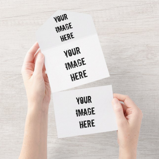 Fully Customisable All In One Wedding Invitation (Tearaway)