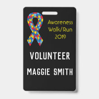 Fully Customisable Autism badge