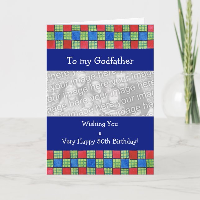 Fully Customisable Birthday Photo Card (Front)