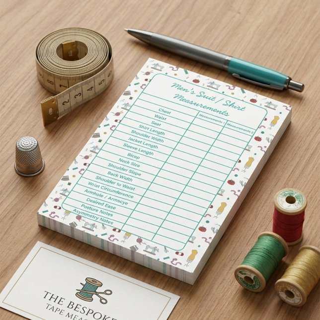 Fully Customisable Body Measurements Chart Notepad (Creator Uploaded)