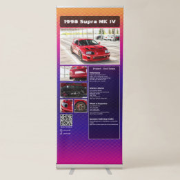 Fully customisable Car Show Spec Retractable Banner