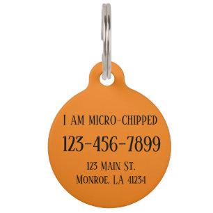 Fully Customisable Dog Tag
