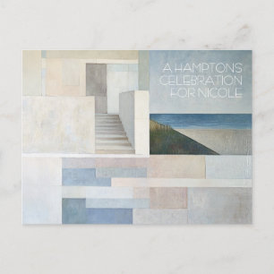 Fully Customisable Hamptons Beach Card