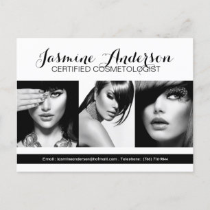 Fully Customisable Makeup Artist Comp Card