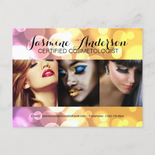 Fully Customisable Makeup Artist Comp Card