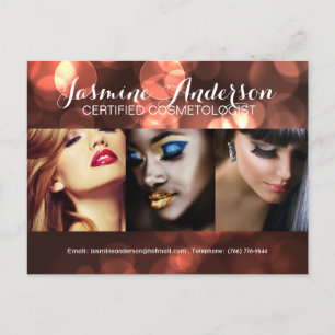Fully Customisable Makeup Artist Comp Card