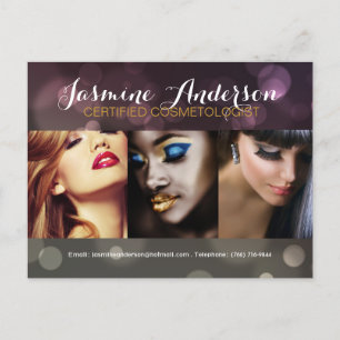 Fully Customisable Makeup Artist Comp Card