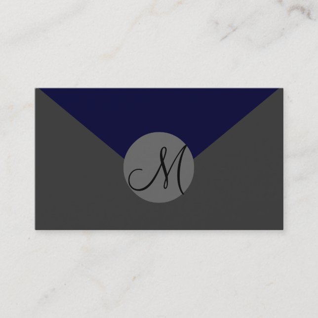 Fully customisable, monogram business cards (Front)