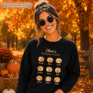 Fully Customisable Mum’s Pumpkin Patch Sweatshirt