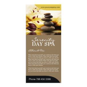 Fully Customisable Salon Menu Rack Card