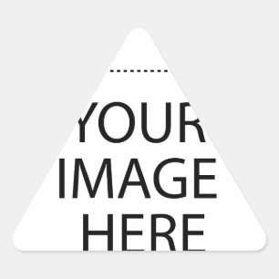 Fully Customisable YOUR IMAGE HERE Triangle Sticker