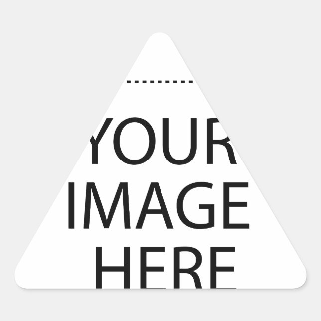 Fully Customisable YOUR IMAGE HERE Triangle Sticker (Front)