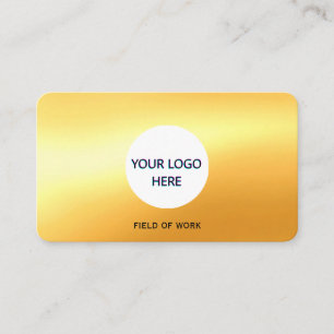 Fully Customizable Gold Business Card