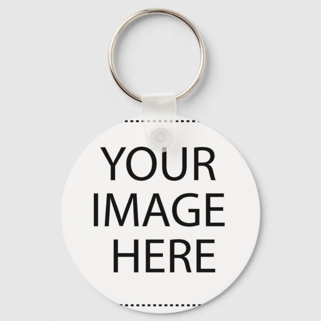 Fully Customizable YOUR IMAGE HERE Key Ring (Front)