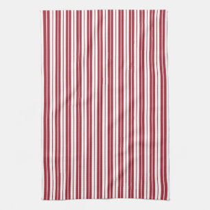Fully Editable Colors Rustic Country Stripes Tea Towel