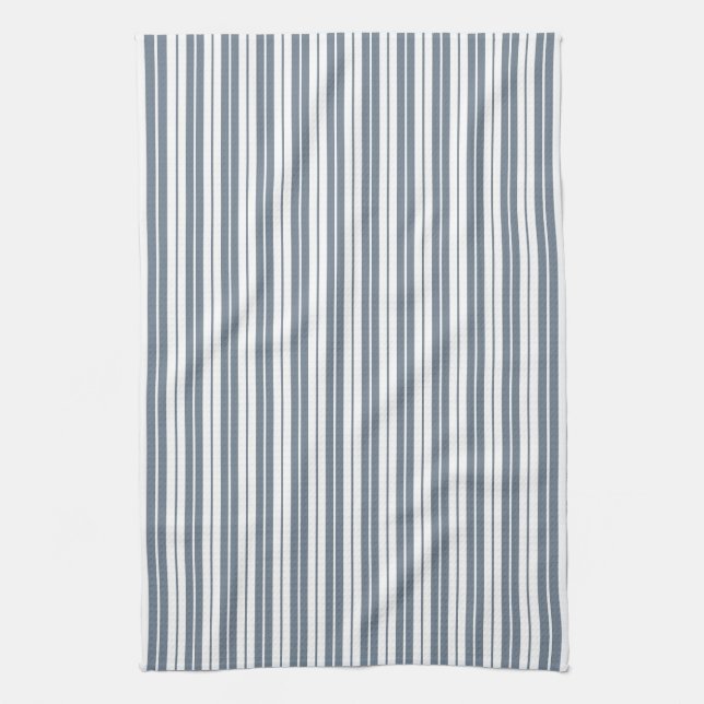 Fully Editable Colors Rustic Country Stripes Tea Towel (Vertical)