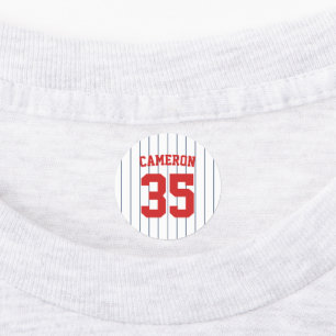 Fully Editable Colours Baseball Jersey Stripes Nam
