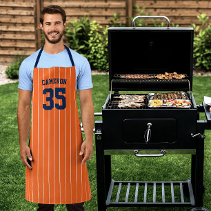 Fully Editable Colours Baseball Jersey Stripes Nam Apron