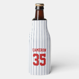 Fully Editable Colours Baseball Jersey Stripes Nam Bottle Cooler