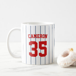 Fully Editable Colours Baseball Jersey Stripes Nam Coffee Mug