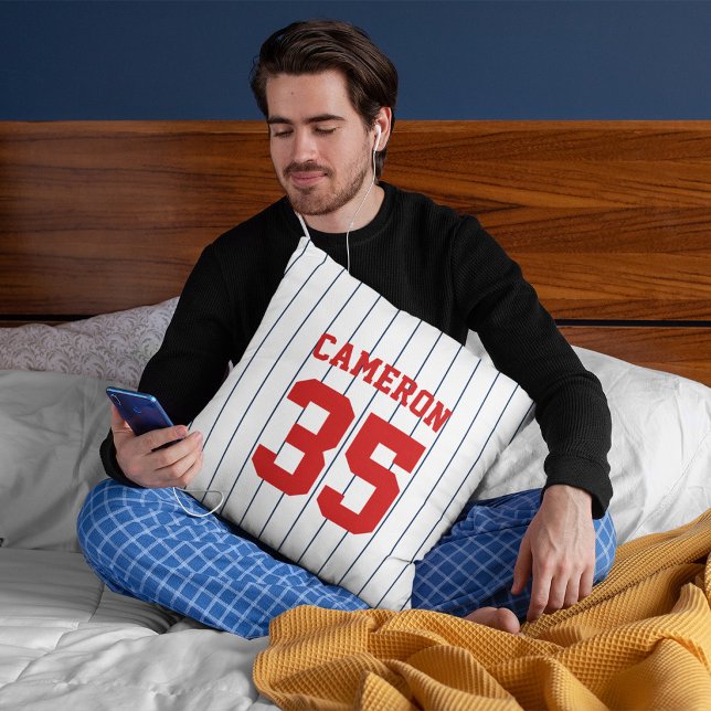 Fully Editable Colours Baseball Jersey Stripes Nam Cushion (Creator Uploaded)
