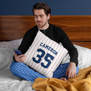 Fully Editable Colours Baseball Jersey Stripes Nam Cushion