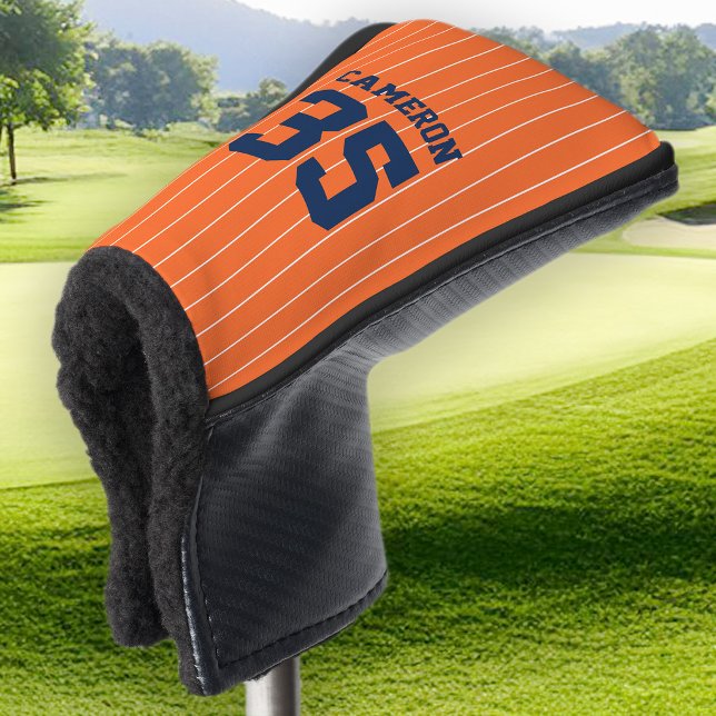 Fully Editable Colours Baseball Jersey Stripes Nam Golf Head Cover (Creator Uploaded)
