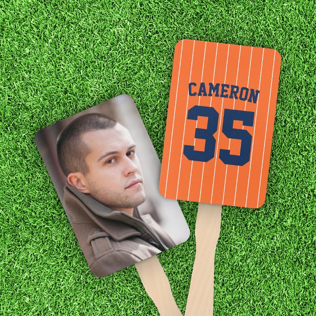 Fully Editable Colours Baseball Jersey Stripes Nam Hand Fan (Creator Uploaded)