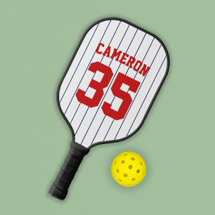 Fully Editable Colours Baseball Jersey Stripes Nam Pickleball Paddle