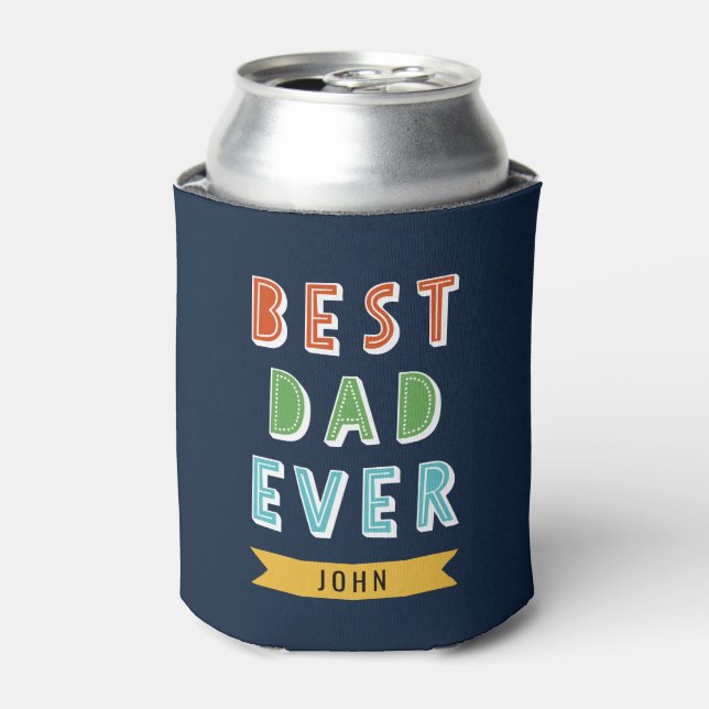 Fully Editable Colours Best Ever Can Cooler (Can Front)