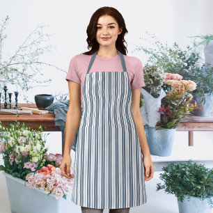 Fully Editable Colours Rustic Country Stripes Apron