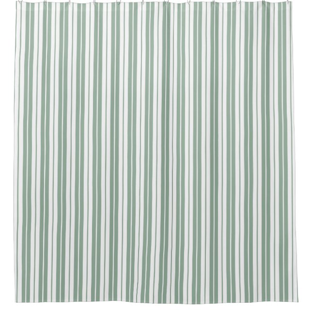 Fully Editable Colours Rustic Country Stripes Shower Curtain (Front)