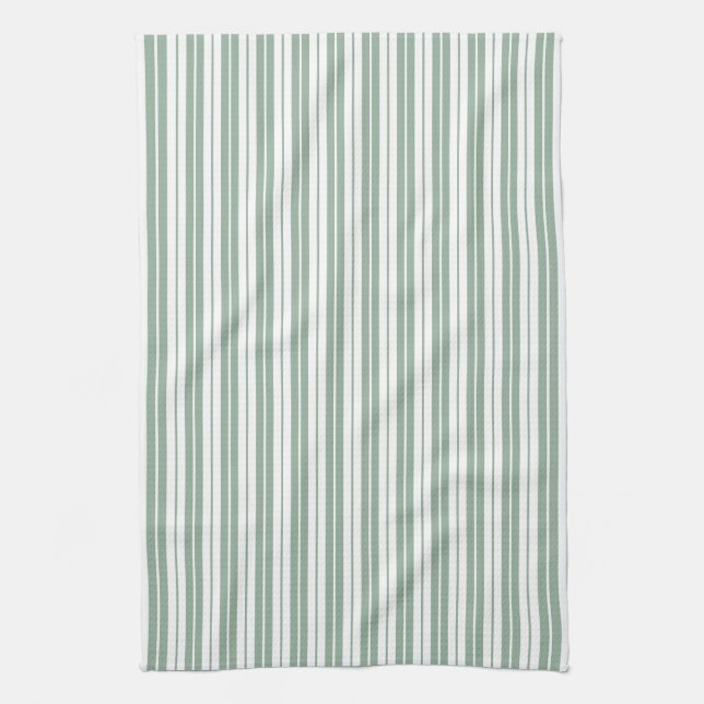 Fully Editable Colours Rustic Country Stripes Tea Towel (Vertical)