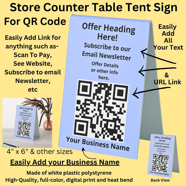 Fully Editable QR Code Blue email Counter  (Creator Uploaded)
