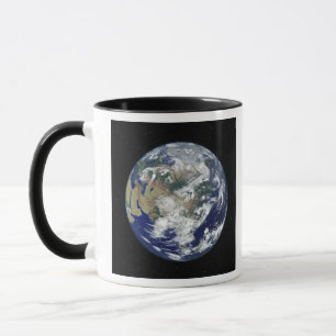 Fully lit Earth centred on Asia Mug