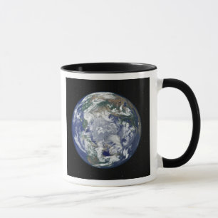 Fully lit Earth centred on the North Pole Mug