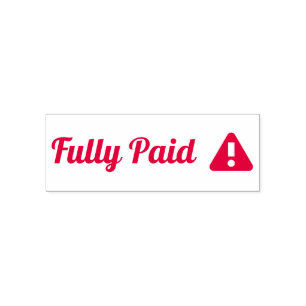 "Fully Paid" Rubber Stamp